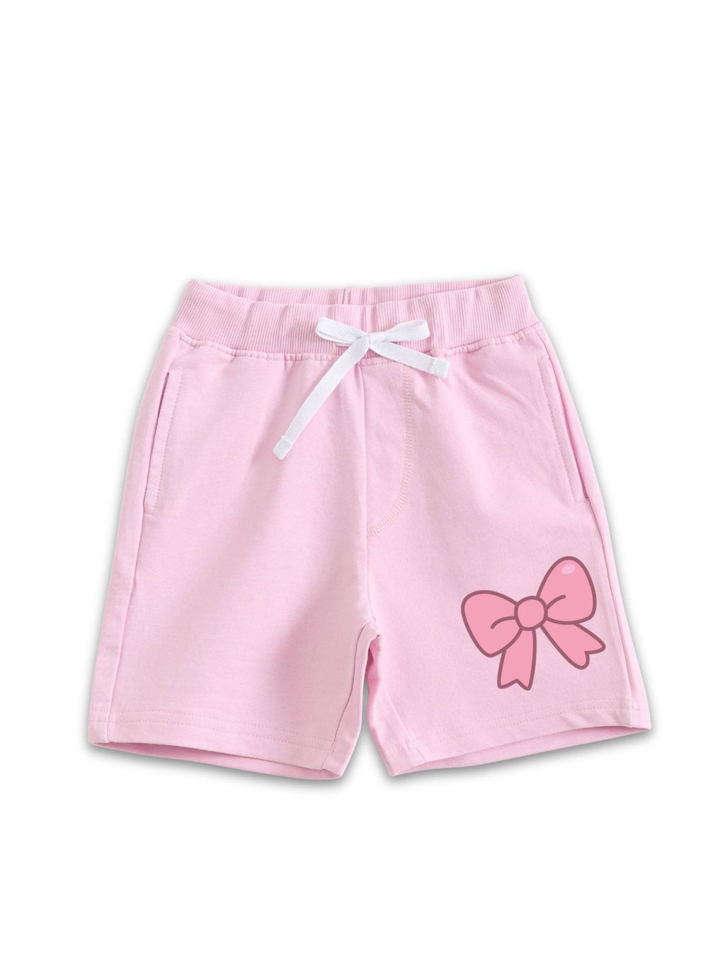 Pink Cute Bow Graphic Kids Shorts-Sponge Bob