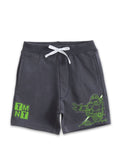 Charcoal Grey TMNT Ninja Turtle Action Graphic Kids Shorts