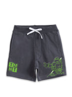 Charcoal Grey TMNT Ninja Turtle Action Graphic Kids Shorts