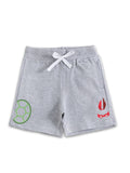 Grey Melange Ninja Turtle Action Play Boys Shorts