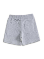 Grey Melange Ninja Turtle Action Play Boys Shorts