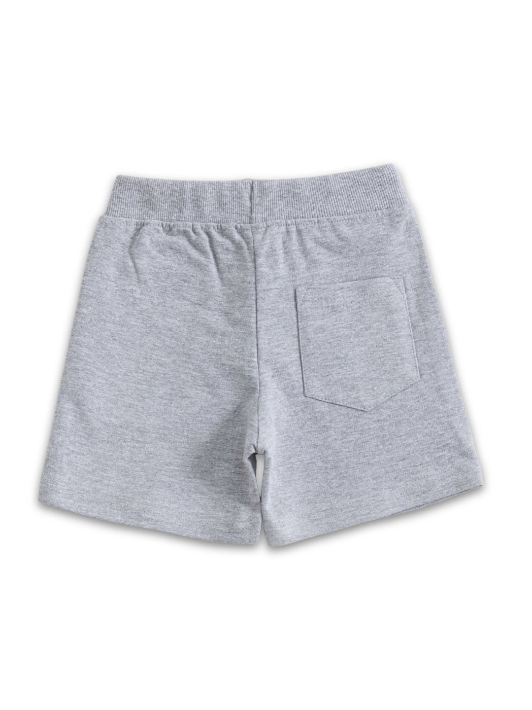 Grey Melange Ninja Turtle Action Play Boys Shorts