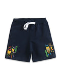 Navy Blue TMNT Turtle Power Ninja Action Boys Shorts