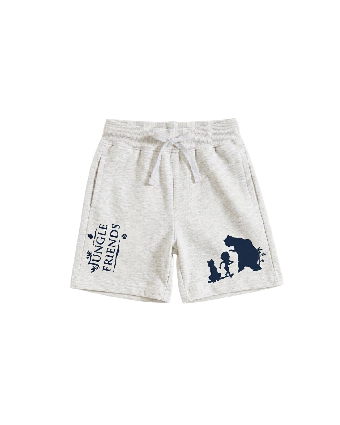 White Turtle Power Kids Shorts 