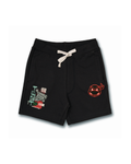Black SpongeBob Neon Graphic Kids Shorts 