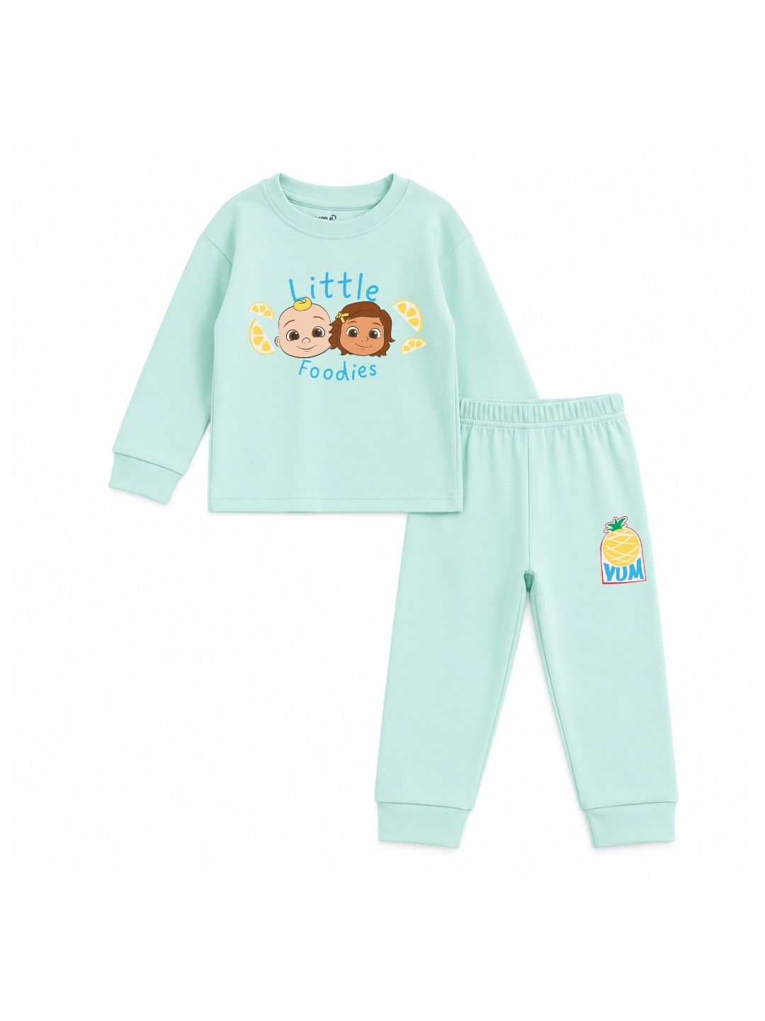 JJ & YoYo Little Foodies Baby Full Sleeve T-Shirt & Pant Set – CoComelon©