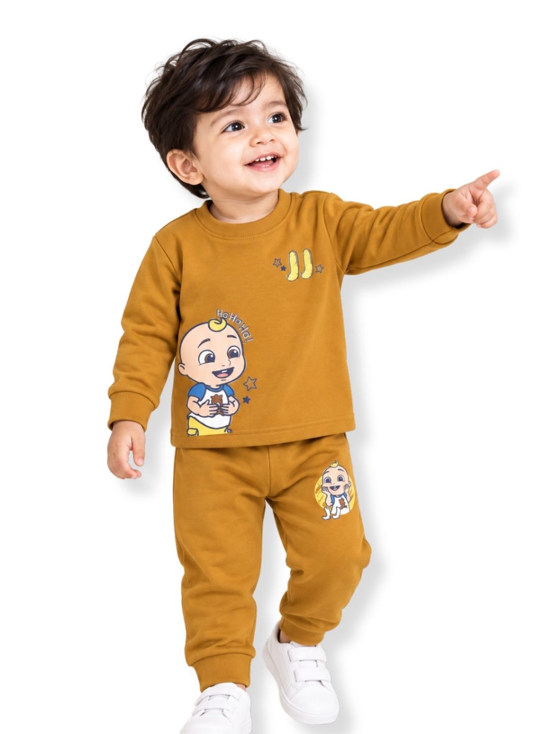 JJ & Friends Sharing Is Fun Baby Full Sleeve T-Shirt & Pant Set – CoComelon©