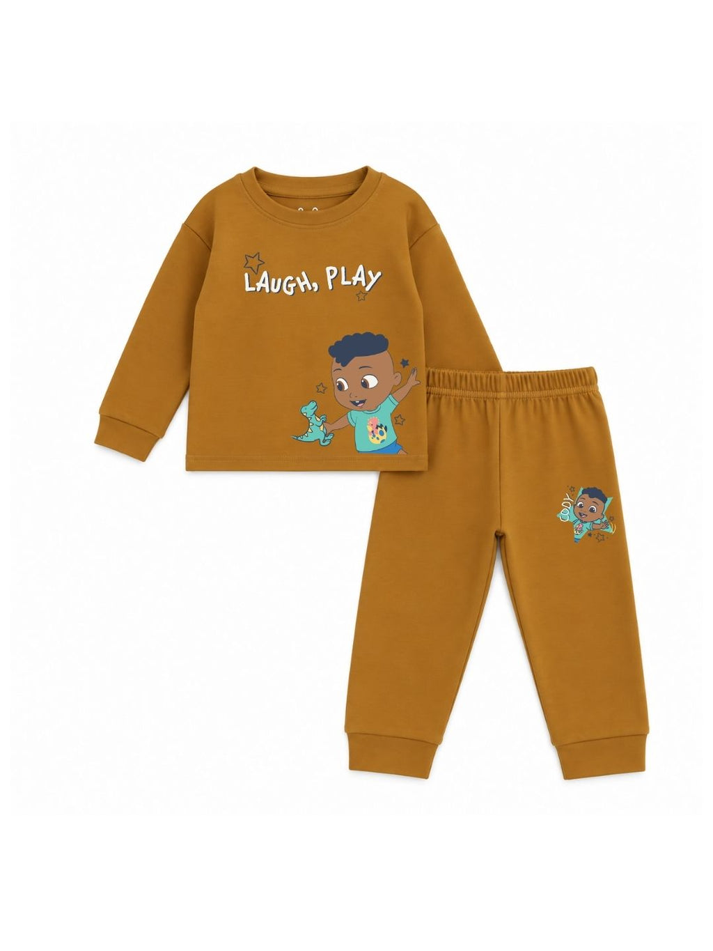 JJ & Friends Sharing Is Fun Baby Full Sleeve T-Shirt & Pant Set – CoComelon©