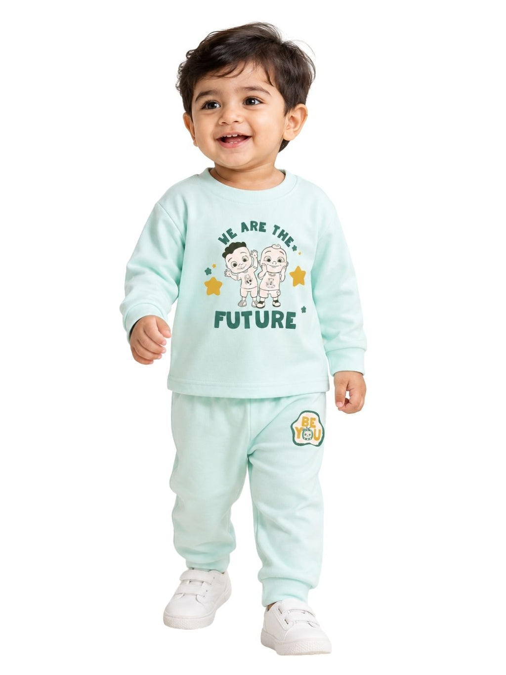 JJ & Cody Future Stars Baby Full Sleeve T-Shirt & Pant Set – CoComelon©