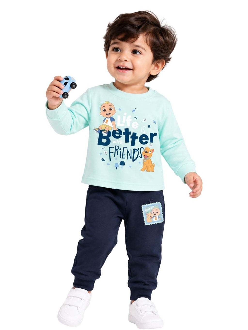 Better With Friends Baby Full Sleeve T-Shirt & Pant Set – CoComelon©