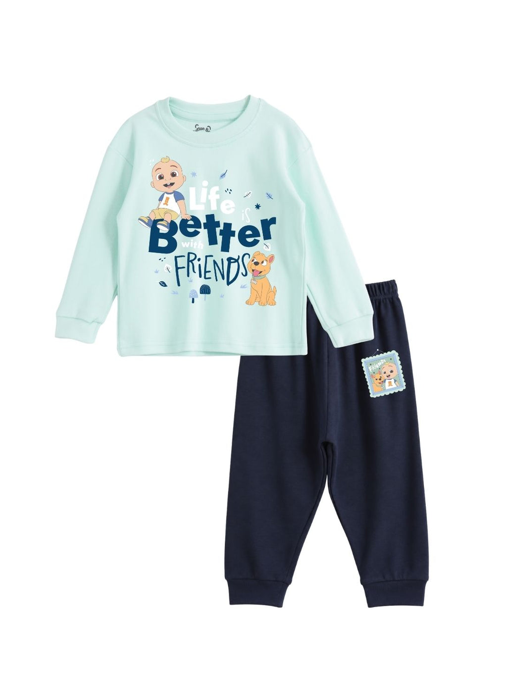 Better With Friends Baby Full Sleeve T-Shirt & Pant Set – CoComelon©