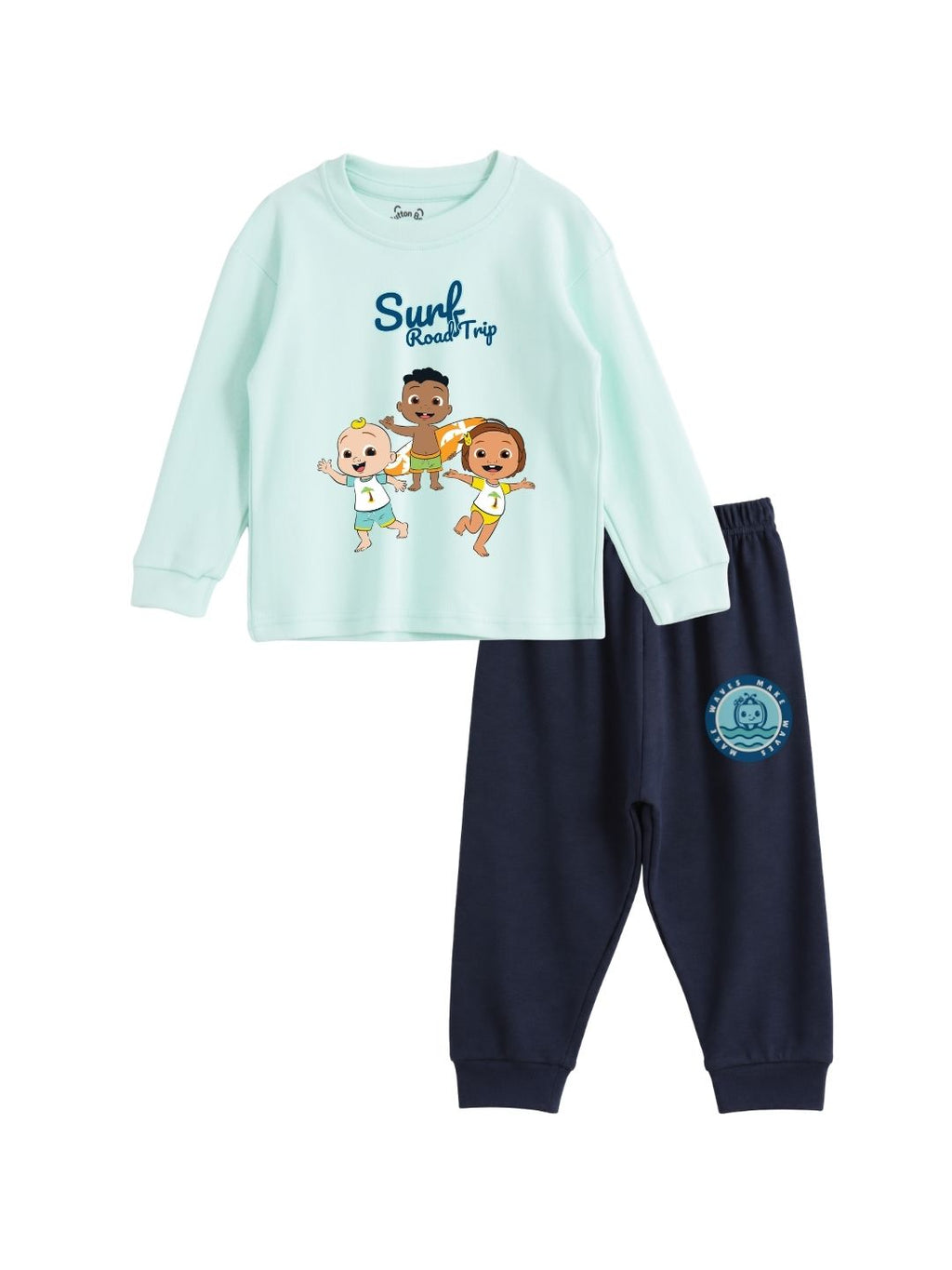 Surf Road Trip Baby Full Sleeve T-Shirt & Pant Set – CoComelon©