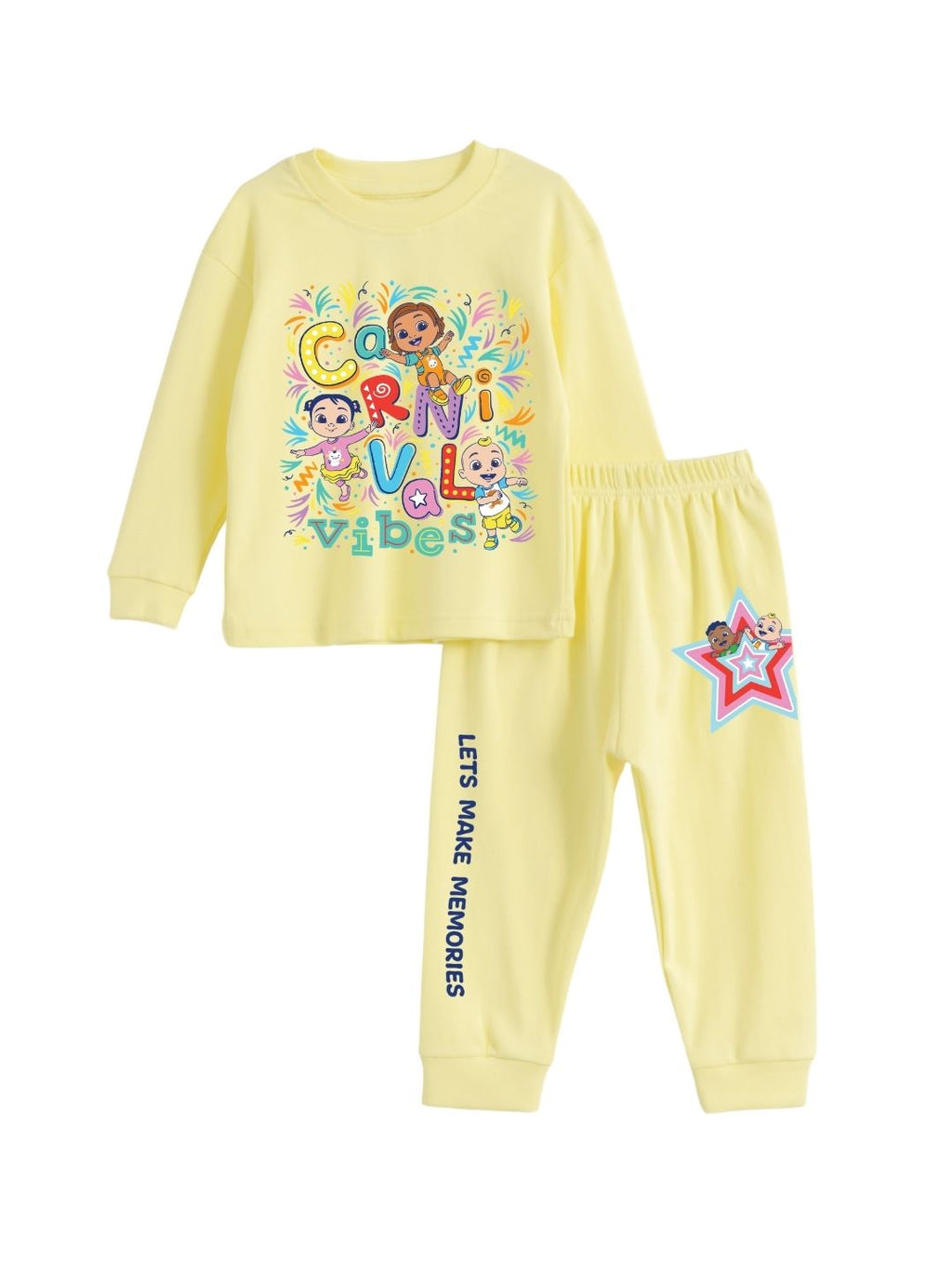 Carnival Vibes Baby Full Sleeve T-Shirt & Pant Set – CoComelon©