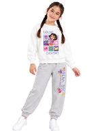 Explore Everyday Girls Printed Sweatshirt & Jogger Set – Dora©