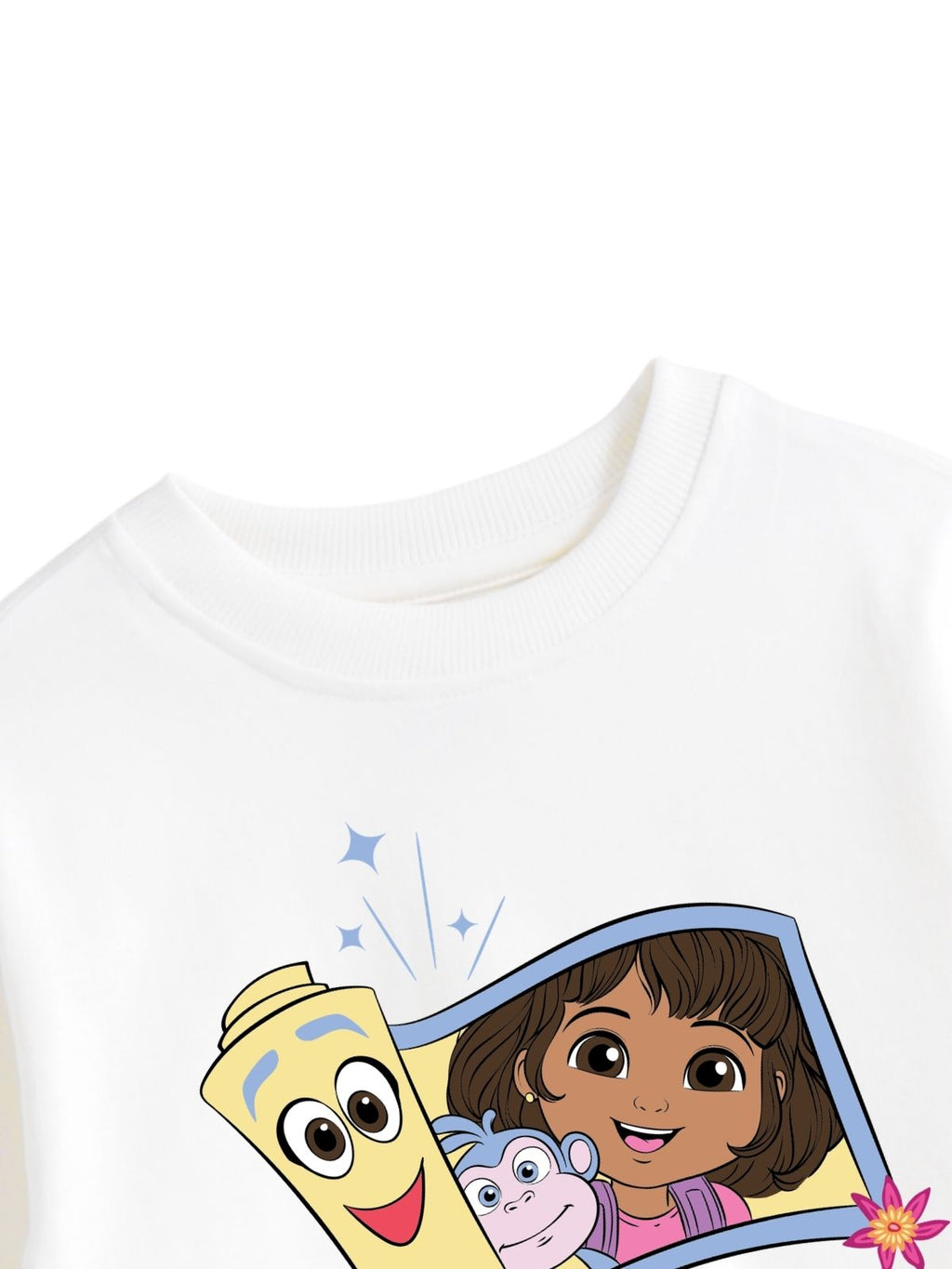 Little Explorer Girls Printed Sweatshirt & Jogger Set – Dora©