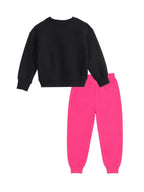 Finger Heart Girls Printed Sweatshirt & Jogger Set – Garfield©