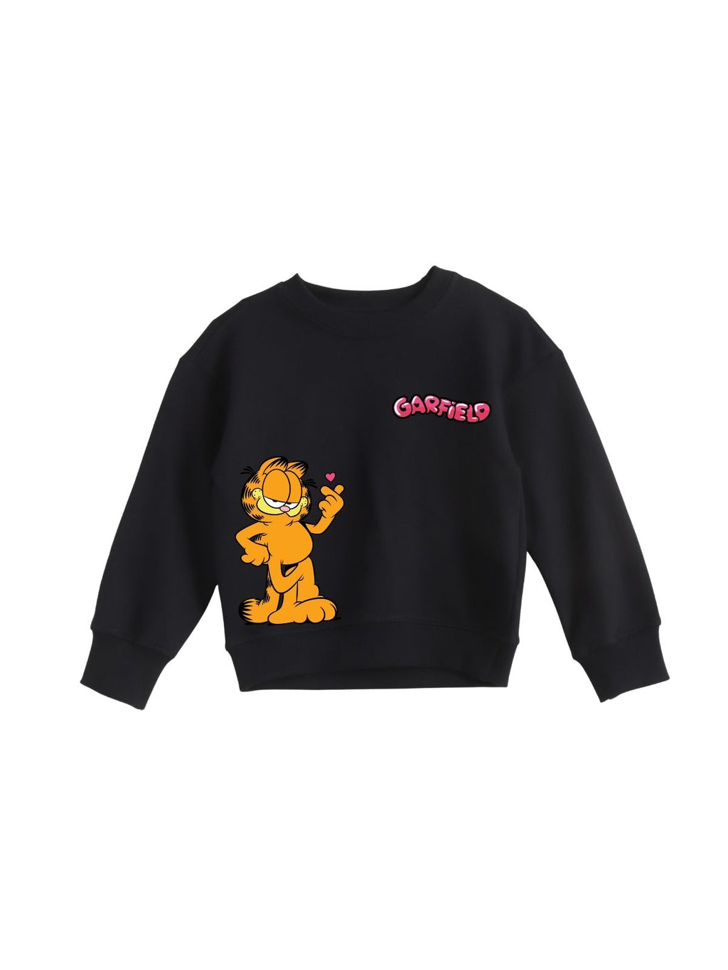 Finger Heart Girls Printed Sweatshirt & Jogger Set – Garfield©