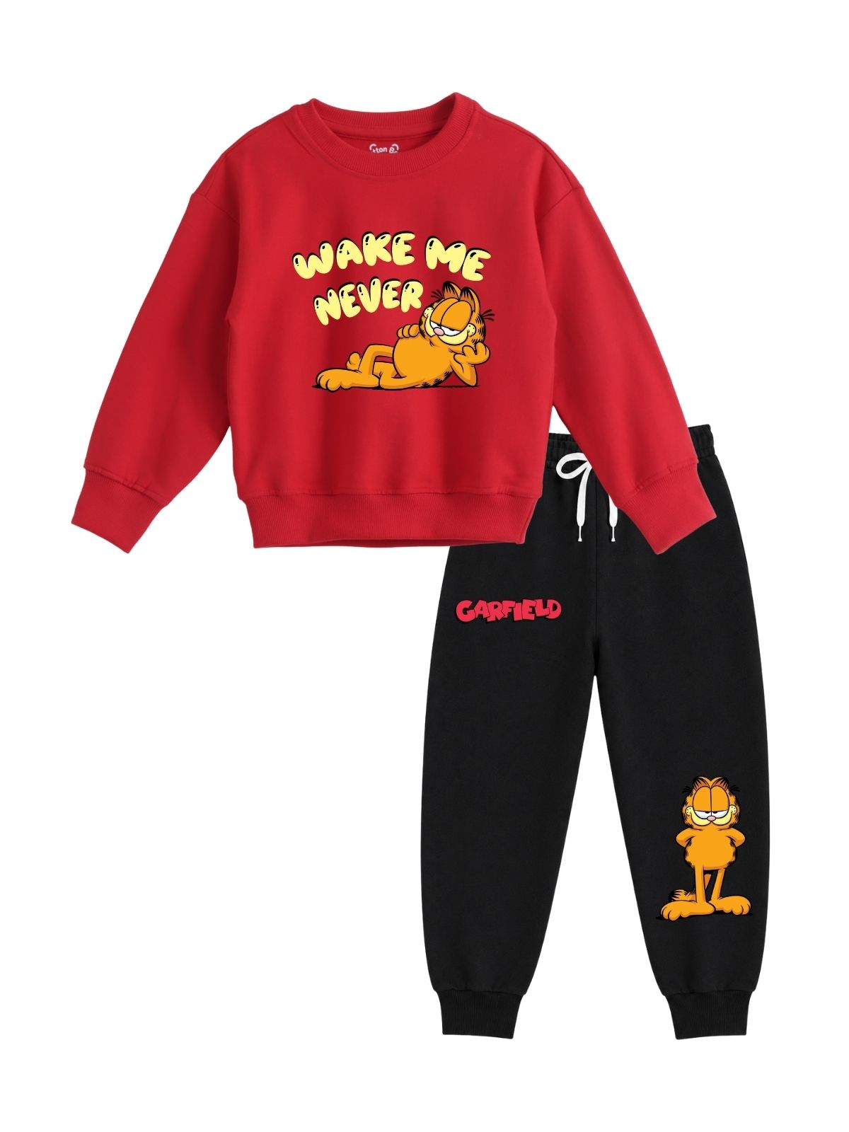 Wake Me Never Boys Printed Sweatshirt & Jogger Set – Garfield©