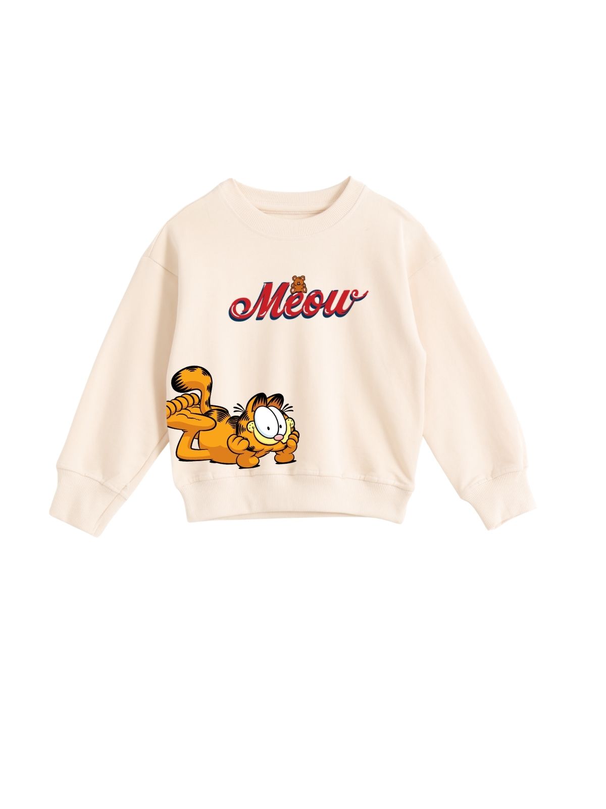 Meow Kitty Girls Printed Sweatshirt & Jogger Set – Garfield©