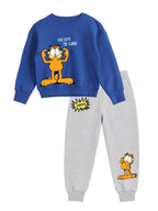Too Cute to Care Boys Printed Sweatshirt & Jogger Set – Garfield©