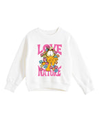 Love Nature Girls Printed Sweatshirt & Jogger Set – Garfield©