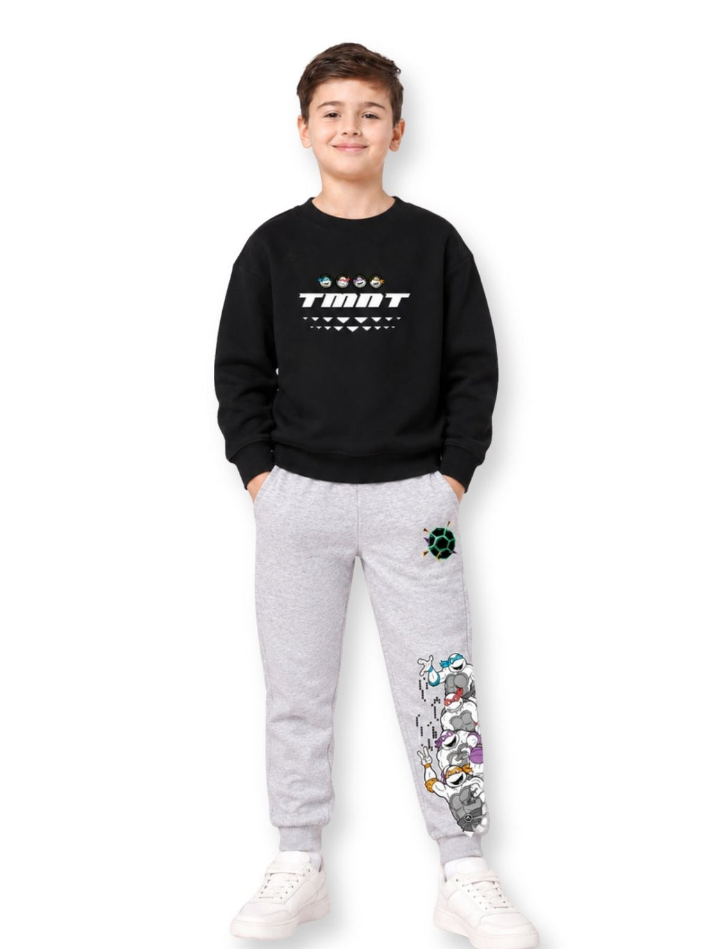Ninja Turtle Squad Boys Printed Sweatshirt & Jogger Set – Ninja Turtles©