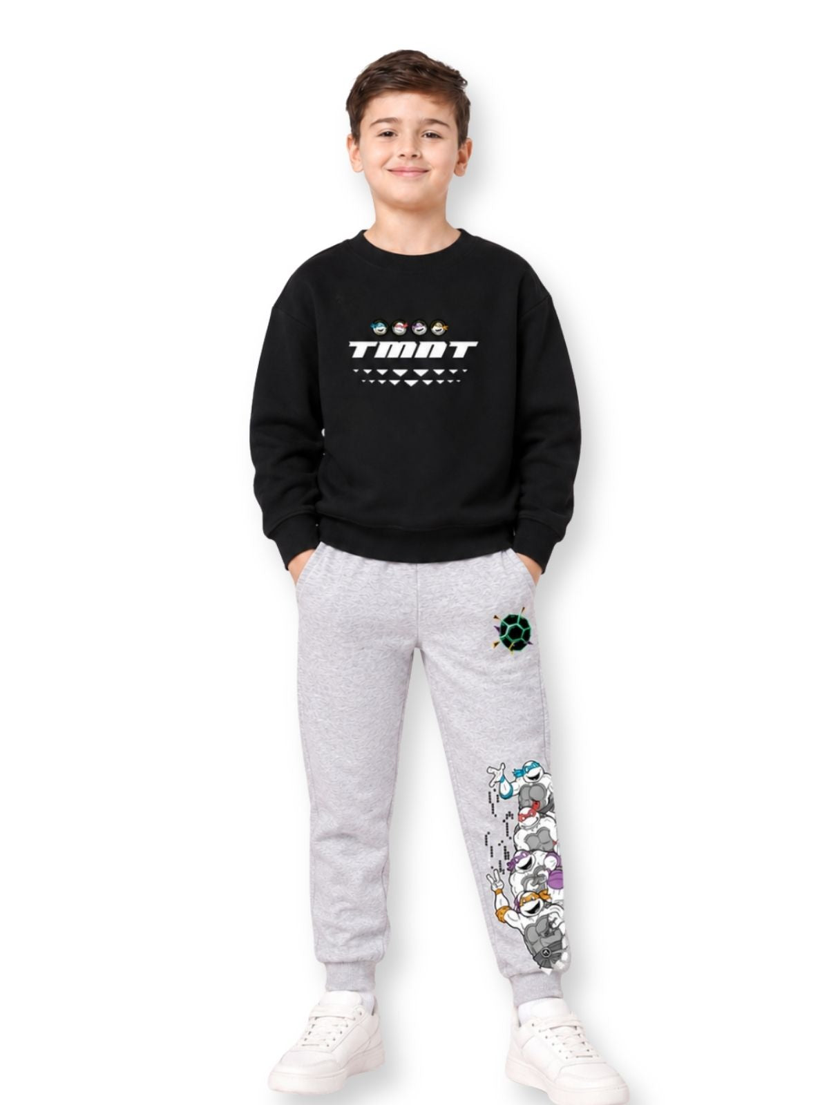 Ninja Turtle Squad Boys Printed Sweatshirt & Jogger Set – Ninja Turtles©