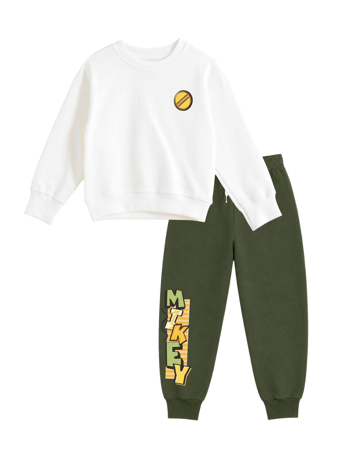 Michelangelo Mikey Style Boys Printed Sweatshirt & Jogger Set – Ninja Turtles©