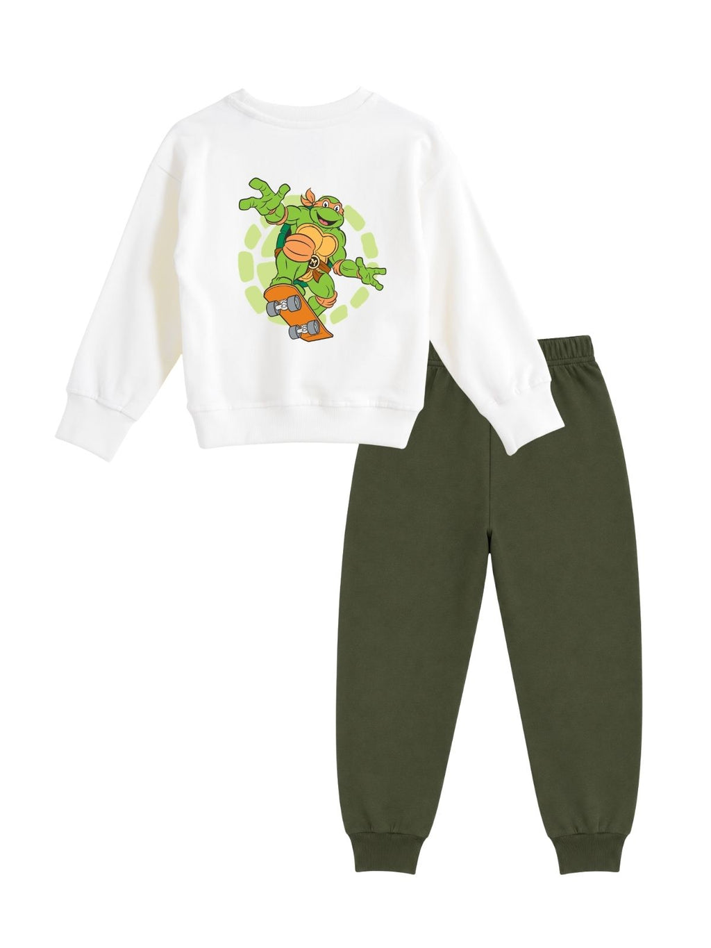 Michelangelo Mikey Style Boys Printed Sweatshirt & Jogger Set – Ninja Turtles©
