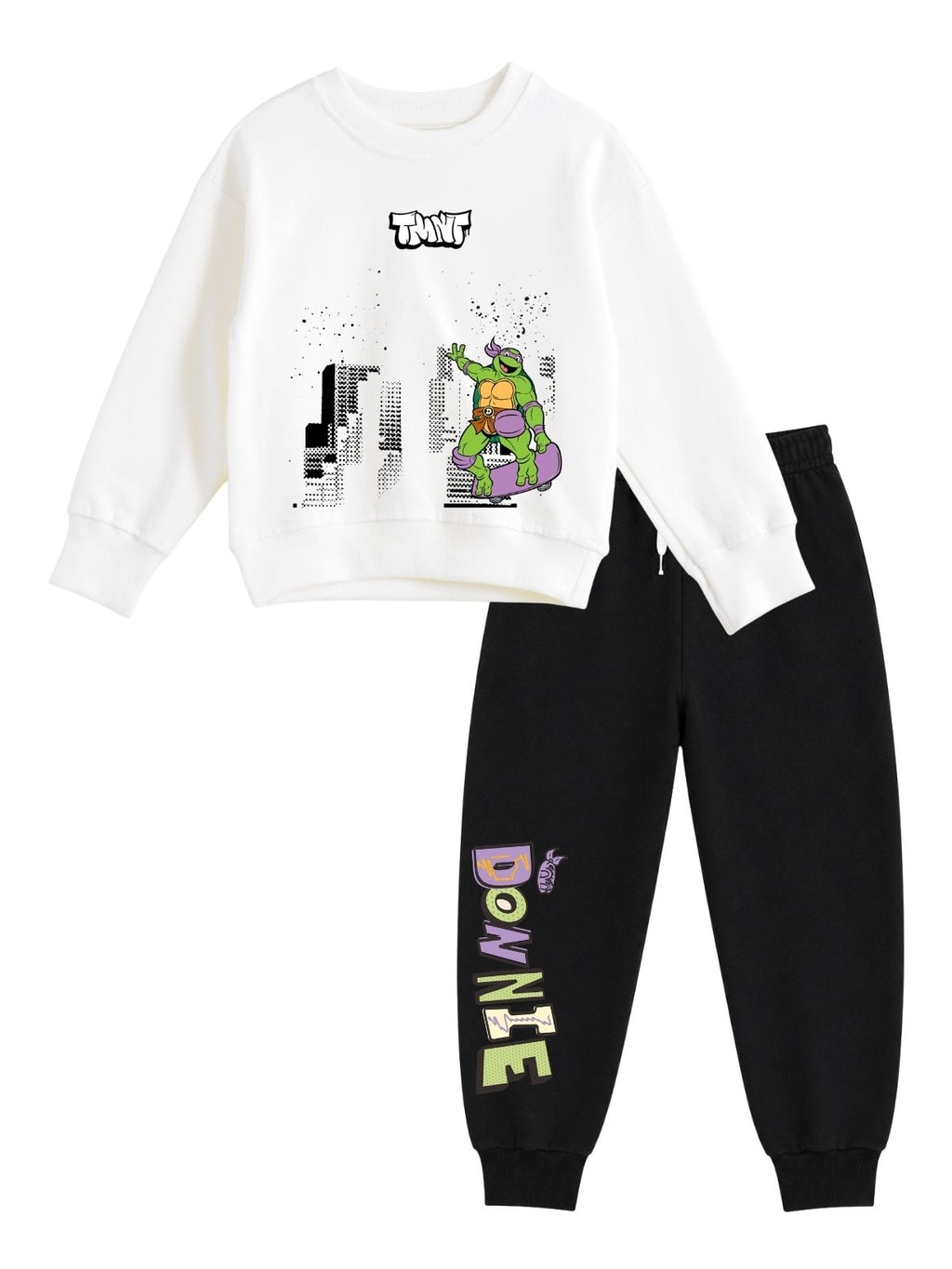 Donatello Urban Action Boys Printed Sweatshirt & Jogger Set – Ninja Turtles©