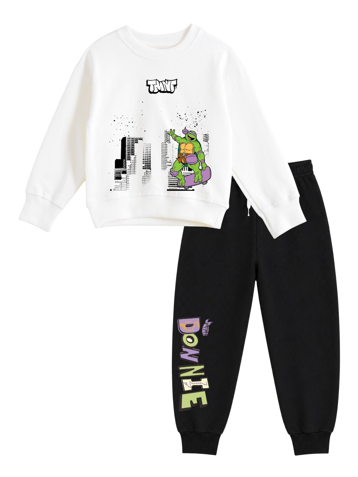 Donatello Urban Action Boys Printed Sweatshirt & Jogger Set – Ninja Turtles©