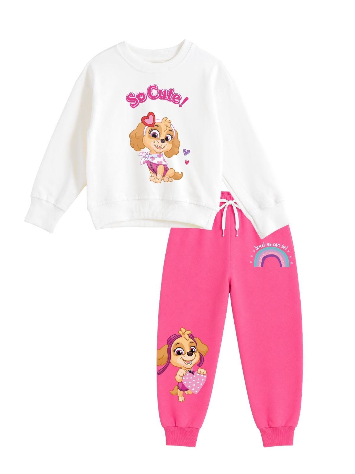 Skye So Cute Girls Printed Sweatshirt & Jogger Set – Paw Patrol©