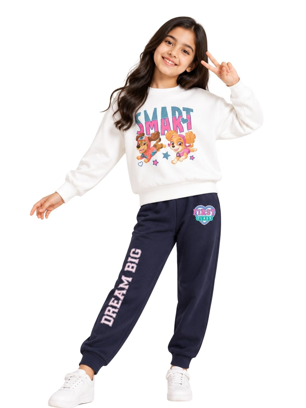 Skye & Liberty Smart Pups Girls Printed Sweatshirt & Jogger Set – Paw Patrol©