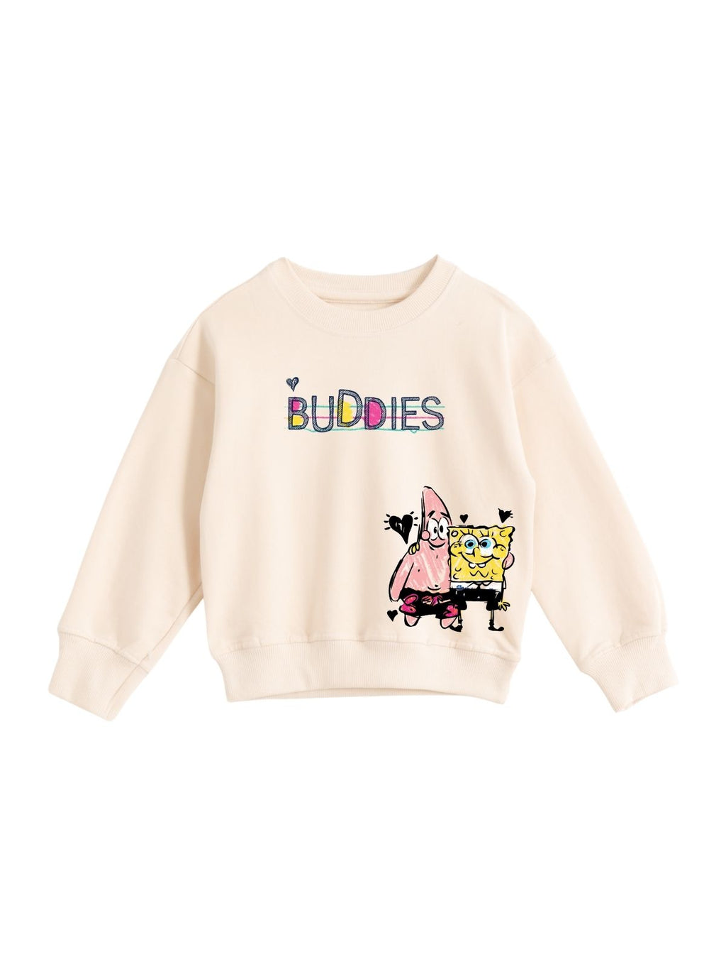 SpongeBob & Patrick Best Buddies Girls Printed Sweatshirt & Jogger Set – SpongeBob©