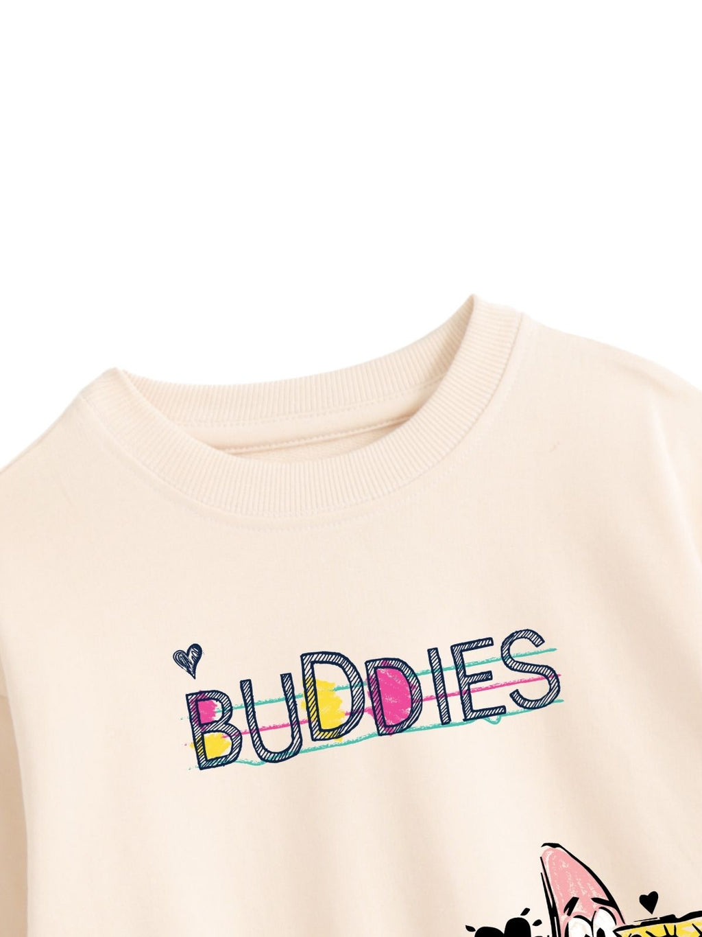 SpongeBob & Patrick Best Buddies Girls Printed Sweatshirt & Jogger Set – SpongeBob©