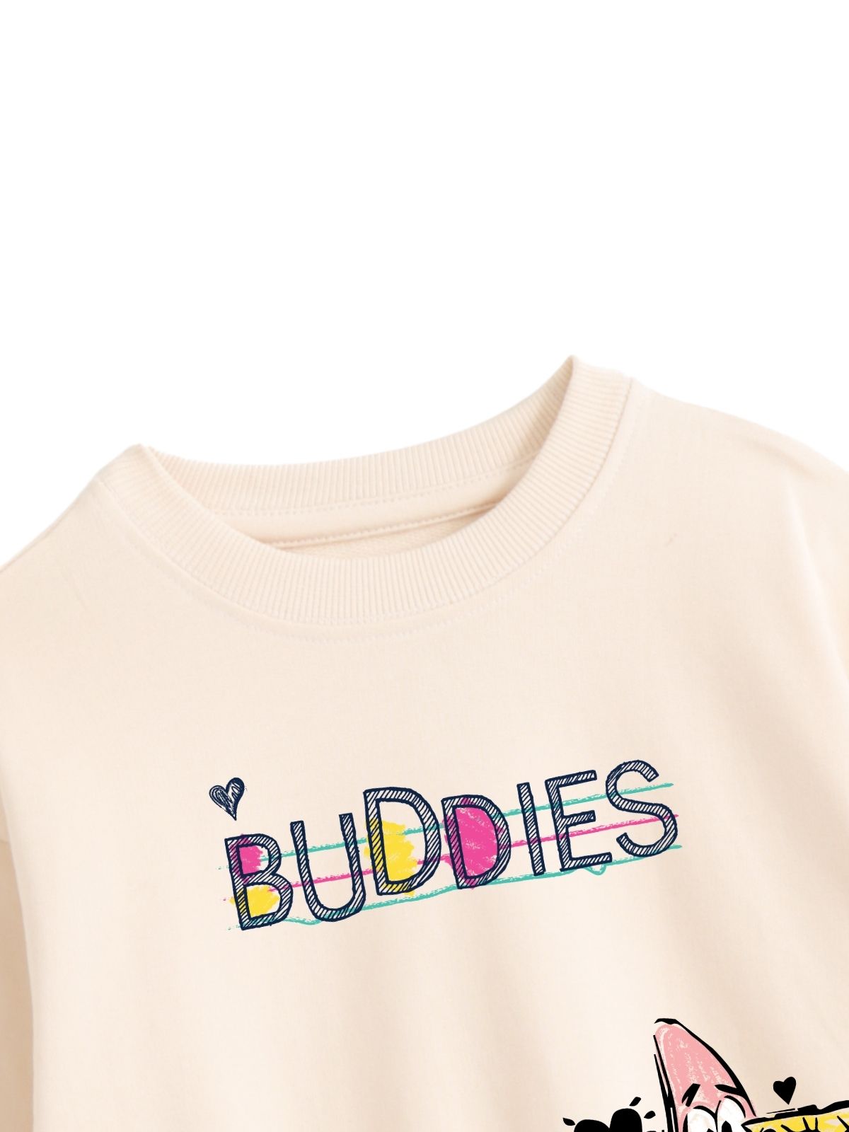 SpongeBob & Patrick Best Buddies Girls Printed Sweatshirt & Jogger Set – SpongeBob©