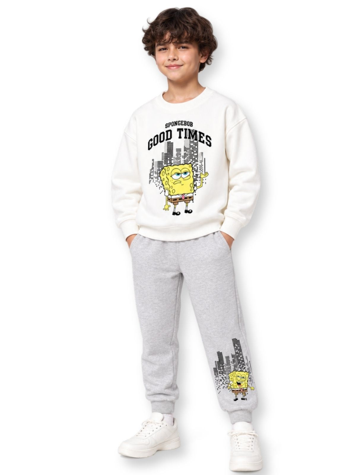 Good Times Boys Printed Sweatshirt & Jogger Set – SpongeBob©