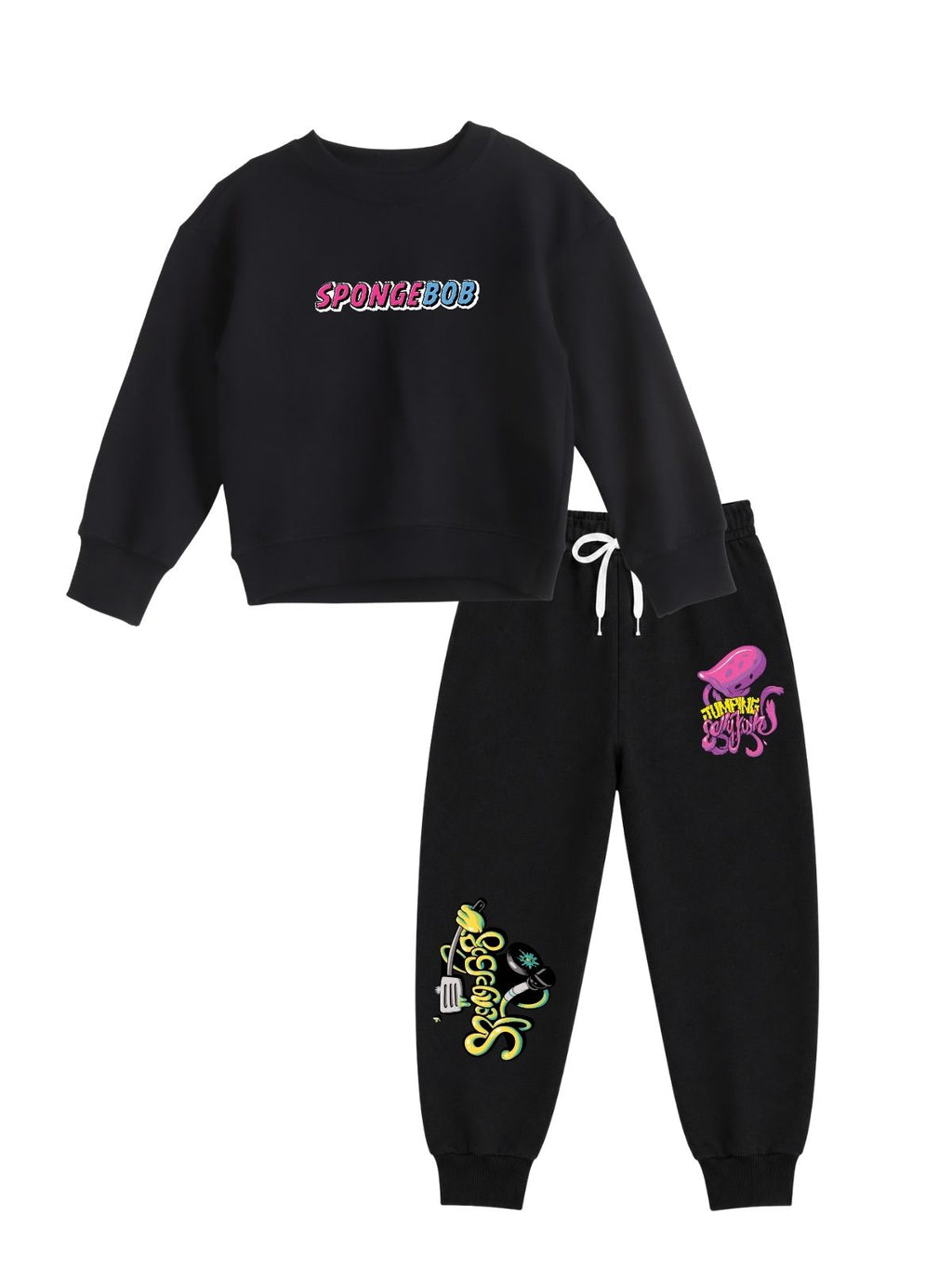 Colorful Logo Boys Printed Sweatshirt & Jogger Set – SpongeBob©