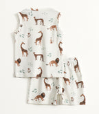 Safari Friends Cute Animal Print Lounge Wear Set