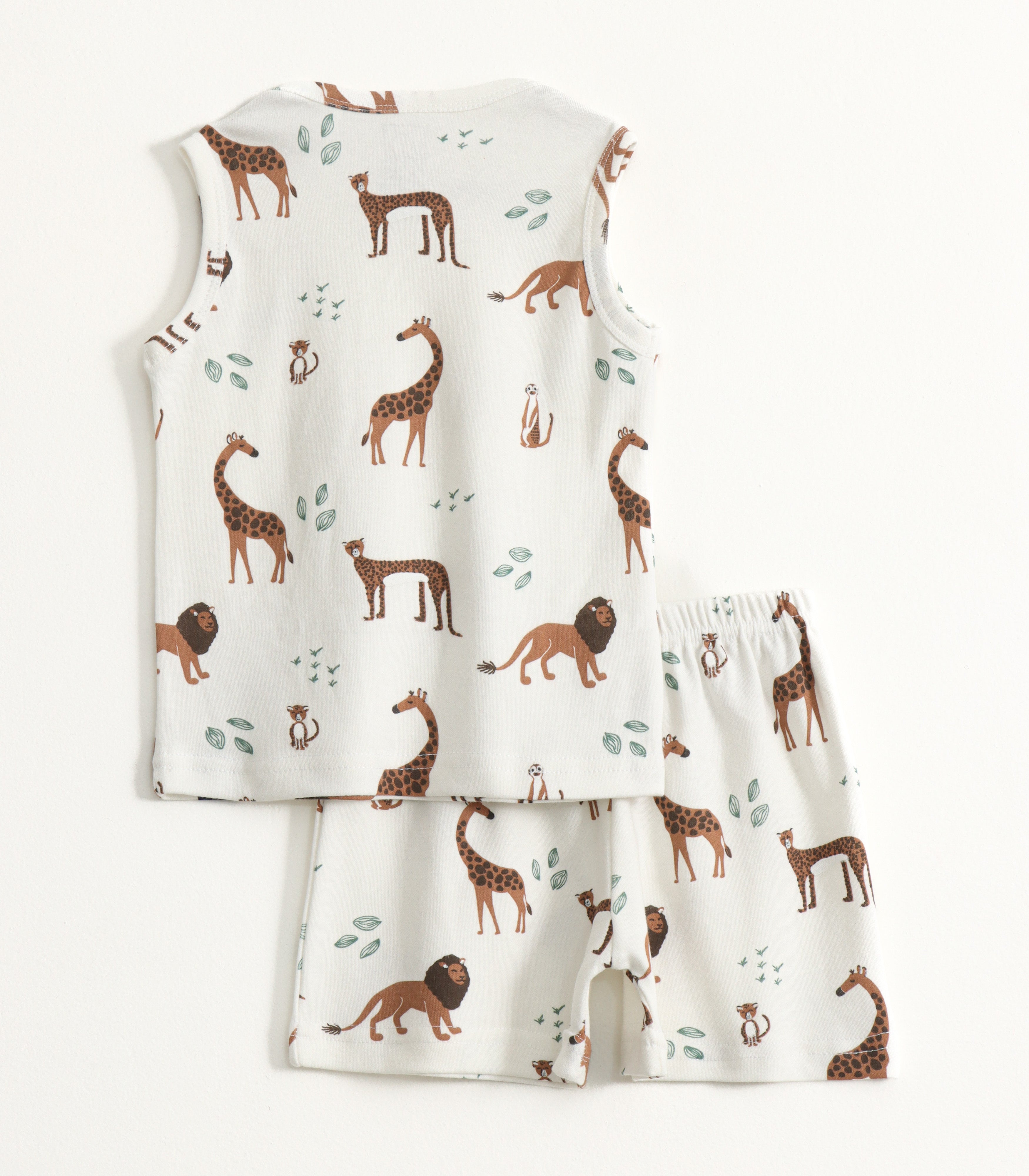 Safari Friends Cute Animal Print Lounge Wear Set