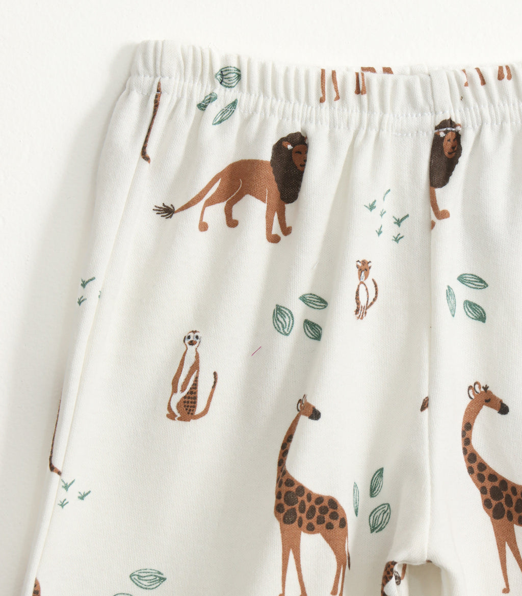 Safari Friends Cute Animal Print Lounge Wear Set