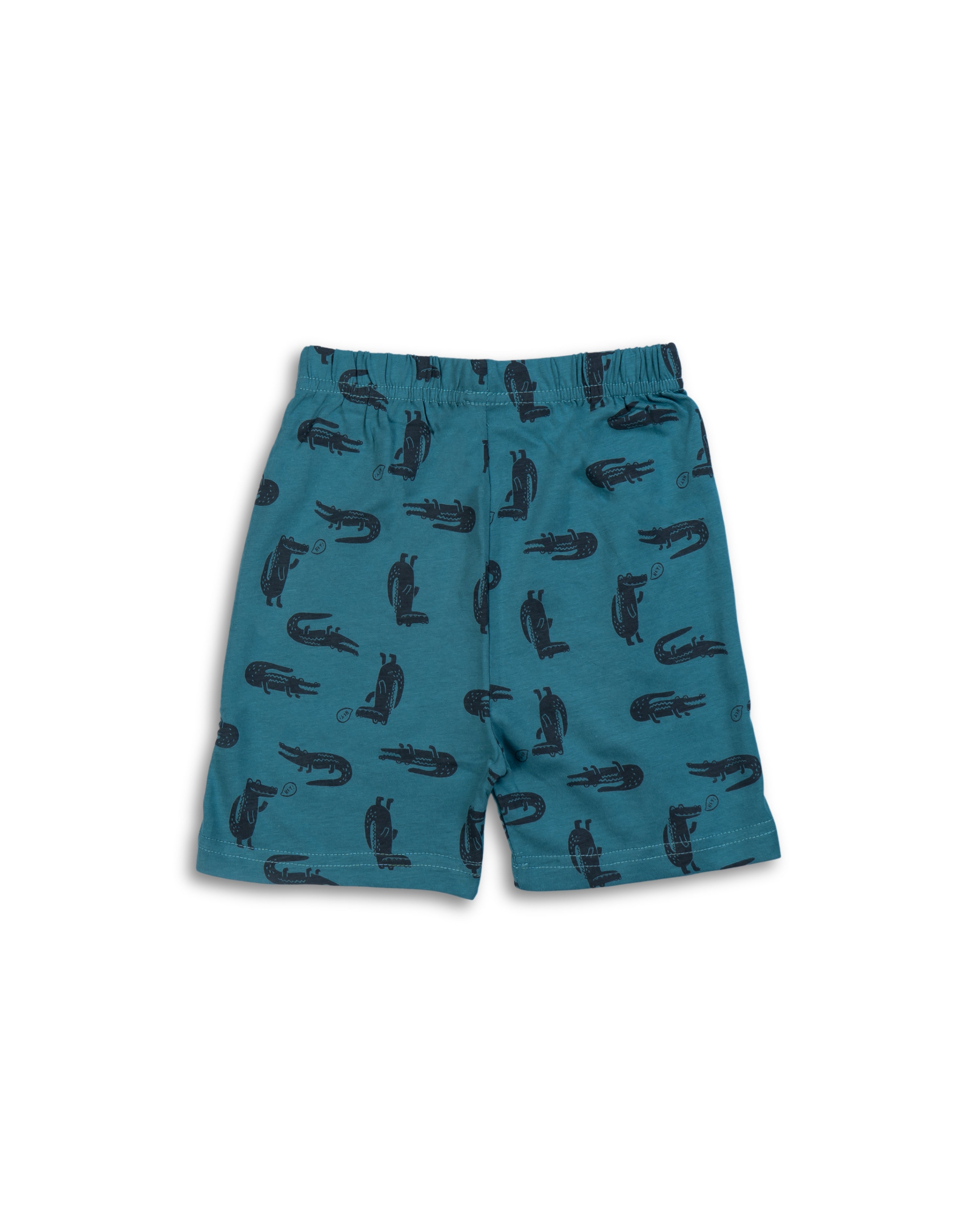 Seniors Teal Croc Printed Lounge Wear