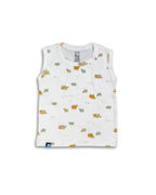 Seniors White Sheep Printed Lounge Wear