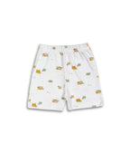 Seniors White Sheep Printed Lounge Wear