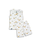 Seniors White Sheep Printed Lounge Wear