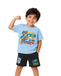 Sky Blue Paw Patrol “Believe It!” Kids T- Shirt and Shorts Set