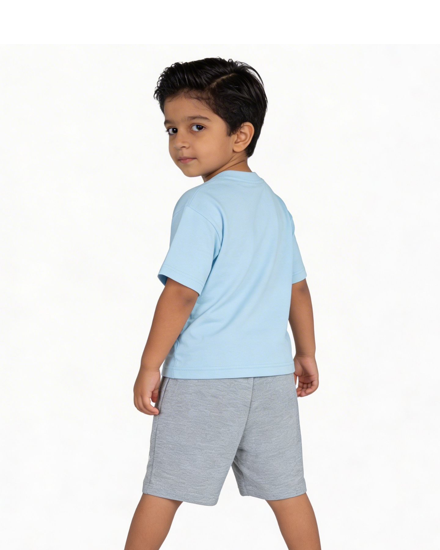 Sky Blue SpongeBob “Chill Mode” Kids T- Shirt and Shorts Set