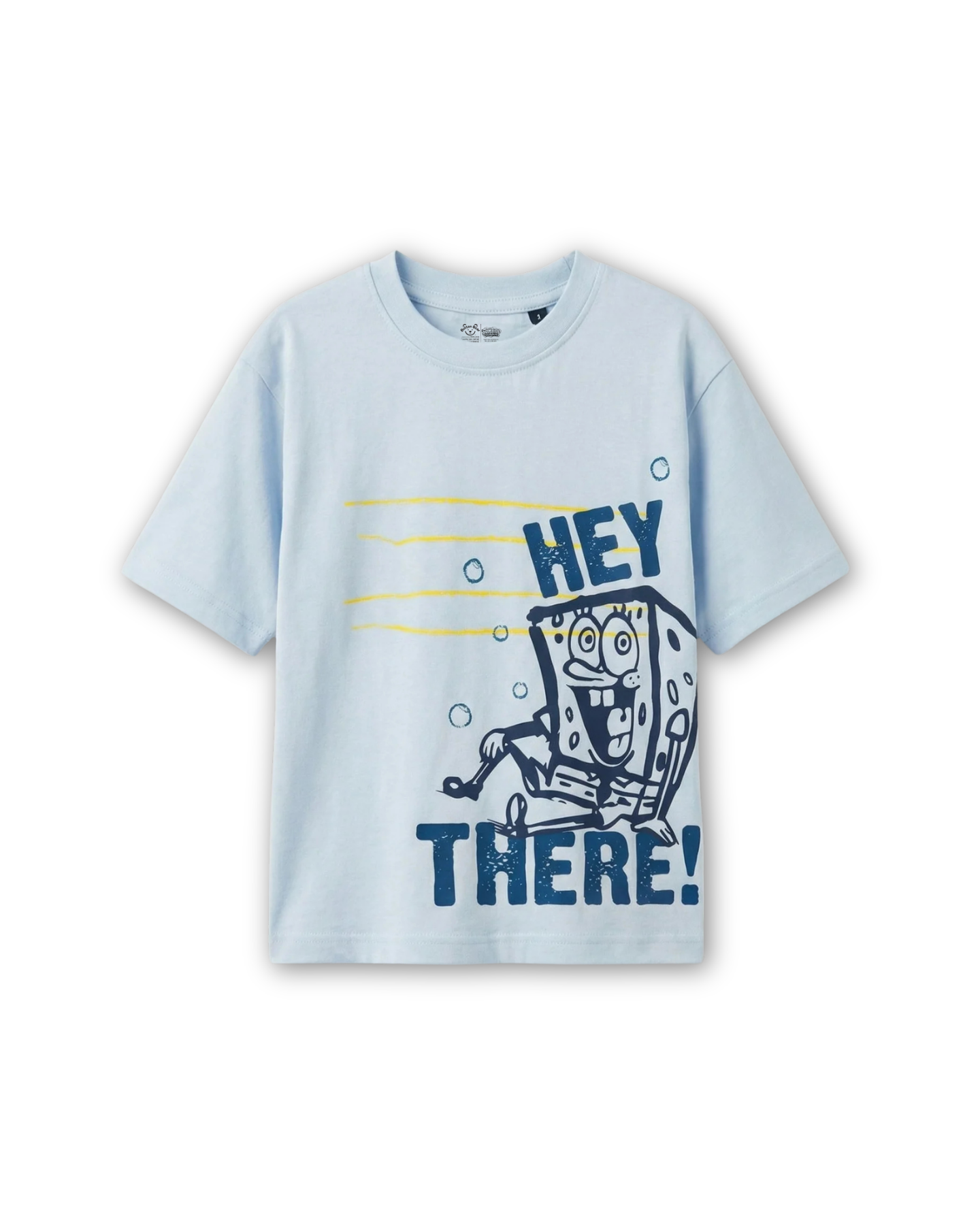 Sky Blue SpongeBob “Hey There!” Kids T- Shirt and Shorts Set