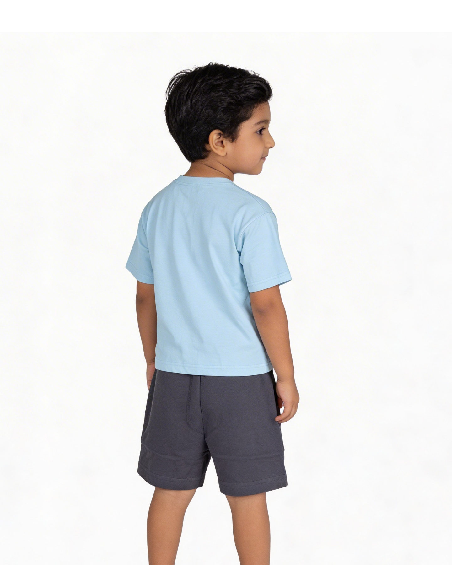 Sky Blue SpongeBob Racing “SBSR” Kids T- Shirt and Shorts Set