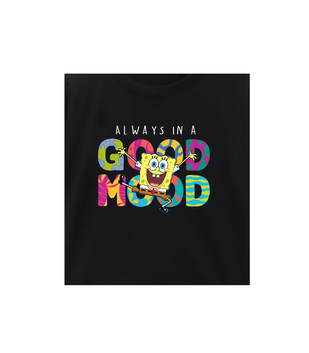 SpongeBob Good Mood Print Kids T-Shirt